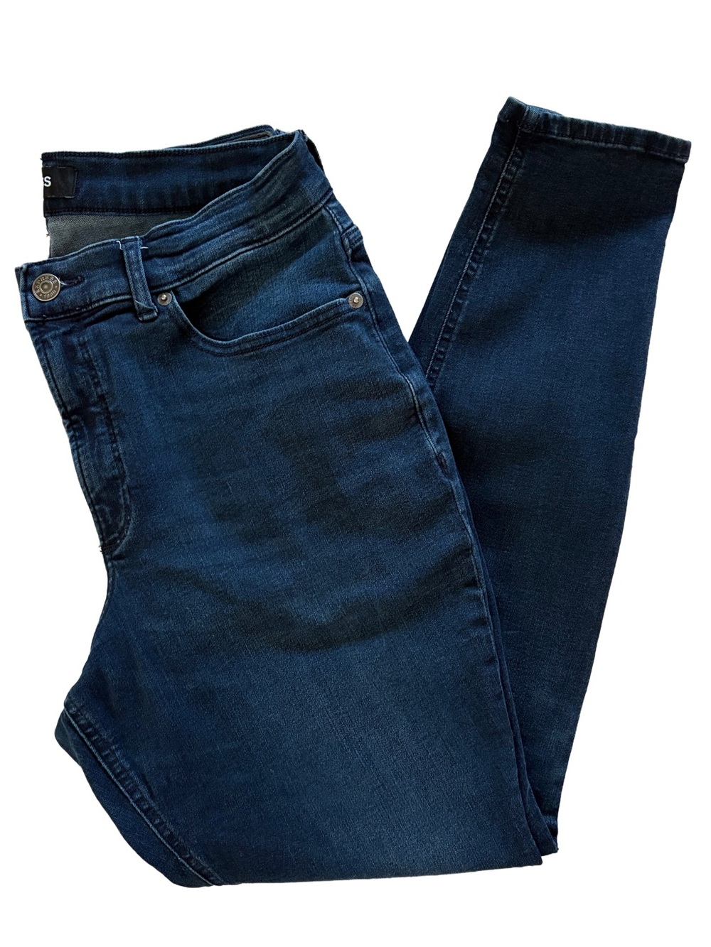 Express Denim Perfect Curves High Rise Jeans Size 12 Dark Wash